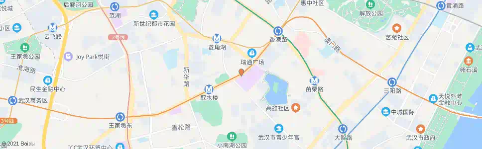 武汉建设大道杂技厅_公交站地图_武汉公交_妙搜公交查询2024