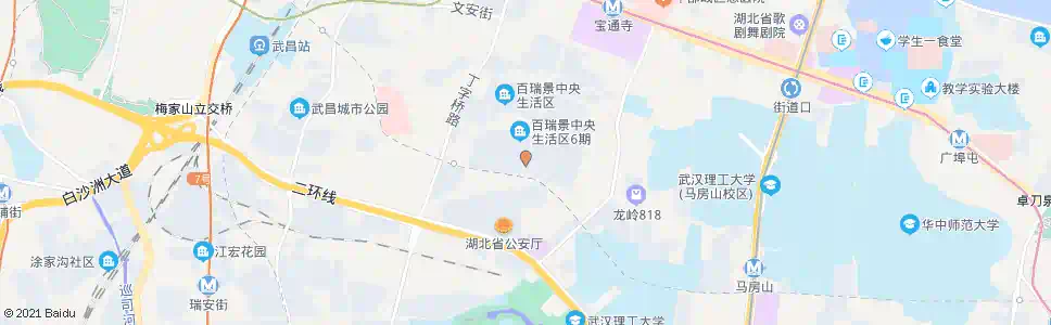 武汉宝通寺路瑞景路口_公交站地图_武汉公交_妙搜公交查询2024