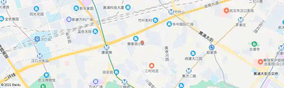 武汉江大路蔡家田_公交站地图_武汉公交_妙搜公交查询2024