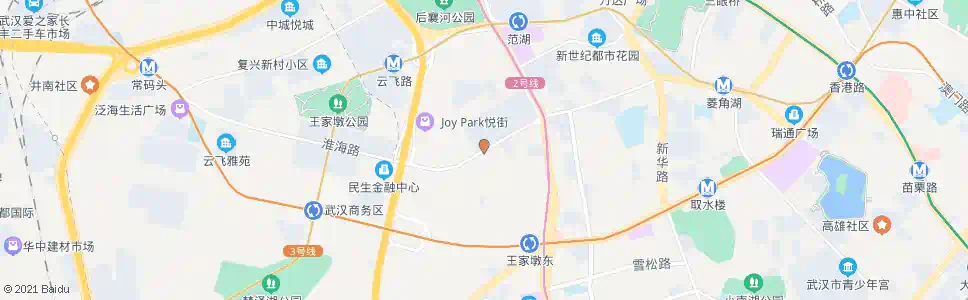 武汉淮海路云杉路_公交站地图_武汉公交_妙搜公交查询2024