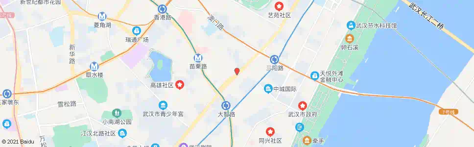 武汉解放大道球场街_公交站地图_武汉公交_妙搜公交查询2024