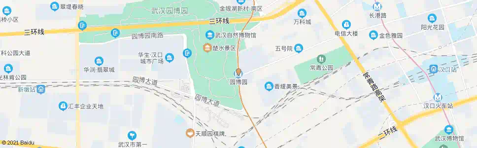 武汉金南一路园博园东侧门_公交站地图_武汉公交_妙搜公交查询2024