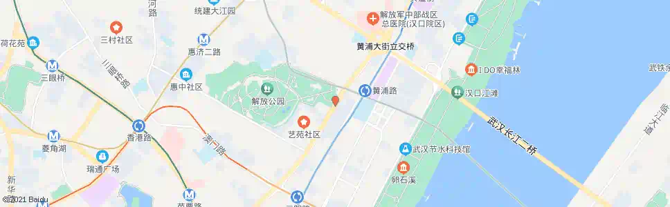 武汉解放大道解放公园_公交站地图_武汉公交_妙搜公交查询2024