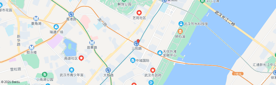武汉三阳路_公交站地图_武汉公交_妙搜公交查询2024