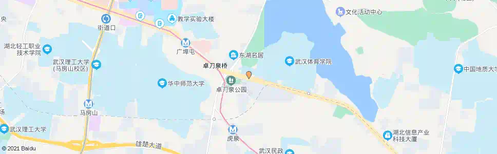 武汉珞喻路卓刀泉中学_公交站地图_武汉公交_妙搜公交查询2024