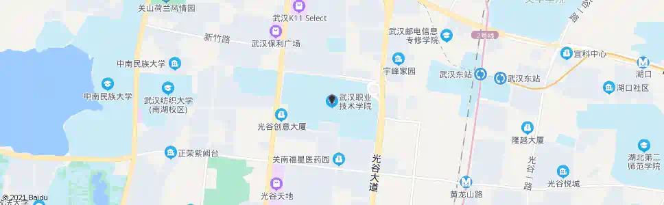 武汉关山大道职业技术学院_公交站地图_武汉公交_妙搜公交查询2024