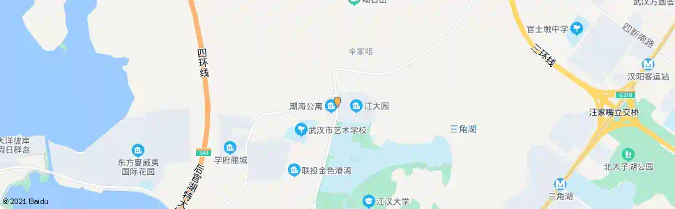 武汉博学路潮海村_公交站地图_武汉公交_妙搜公交查询2024