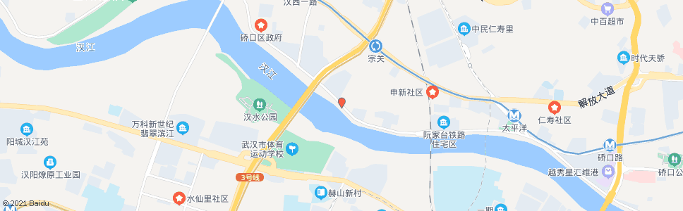 武汉沿河大道水厂一路_公交站地图_武汉公交_妙搜公交查询2024