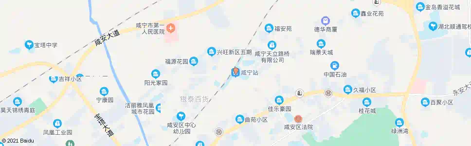 咸宁咸宁报社_公交站地图_咸宁公交_妙搜公交查询2024