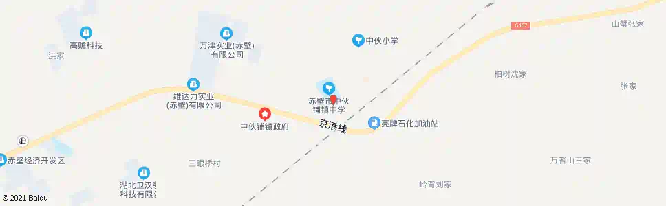 咸宁中伙中学_公交站地图_咸宁公交_妙搜公交查询2024