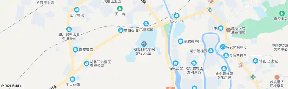 咸宁湖北科技学院咸安校区_公交站地图_咸宁公交_妙搜公交查询2024