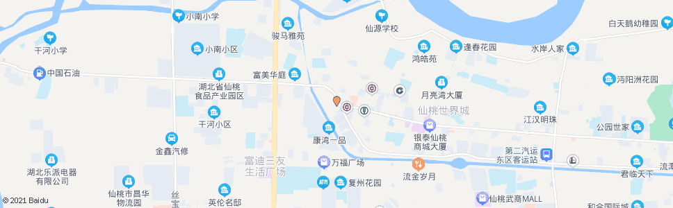 仙桃西桥乘风电器_公交站地图_仙桃公交_妙搜公交查询2024