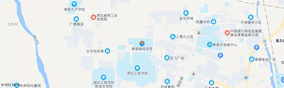 孝感孝感高中_公交站地图_孝感公交_妙搜公交查询2024