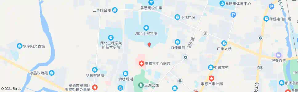 孝感孝感学院南门_公交站地图_孝感公交_妙搜公交查询2024