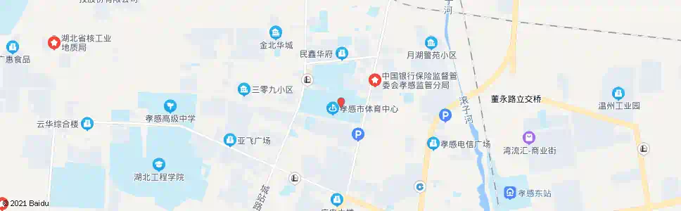 孝感体育馆_公交站地图_孝感公交_妙搜公交查询2024