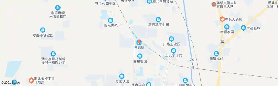 孝感修造厂_公交站地图_孝感公交_妙搜公交查询2024