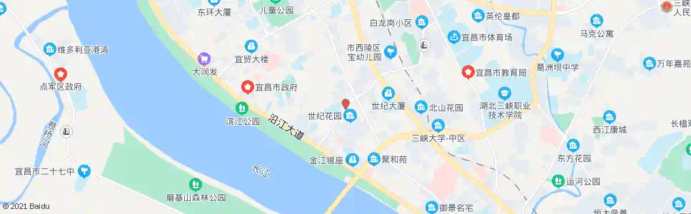 宜昌世纪花园_公交站地图_宜昌公交_妙搜公交查询2024