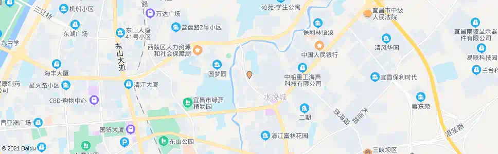 宜昌东山花园_公交站地图_宜昌公交_妙搜公交查询2024