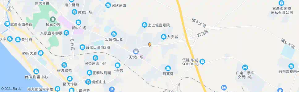 宜昌城东花园_公交站地图_宜昌公交_妙搜公交查询2024