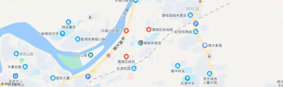 宜昌夷陵体育馆_公交站地图_宜昌公交_妙搜公交查询2024