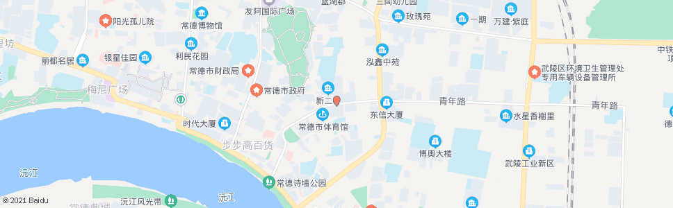 常德新一村_公交站地图_常德公交_妙搜公交查询2024