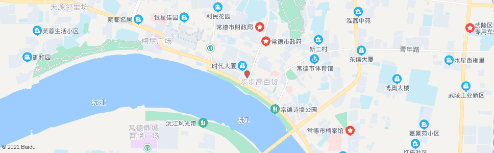 常德步行街_公交站地图_常德公交_妙搜公交查询2024