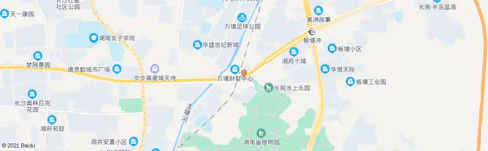 长沙省植物园北_公交站地图_长沙公交_妙搜公交查询2024