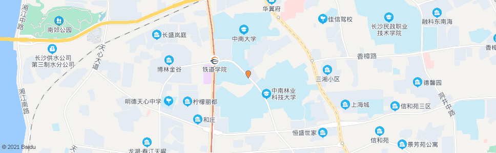 长沙林大路青园路口_公交站地图_长沙公交_妙搜公交查询2024