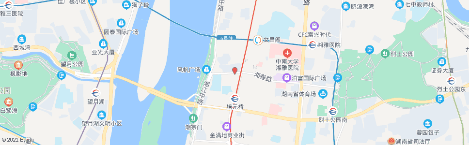长沙湘春路西口_公交站地图_长沙公交_妙搜公交查询2024