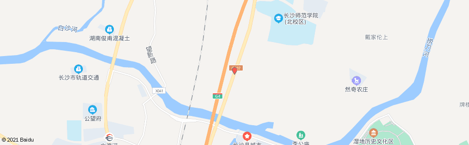 长沙水渡河桥北_公交站地图_长沙公交_妙搜公交查询2024