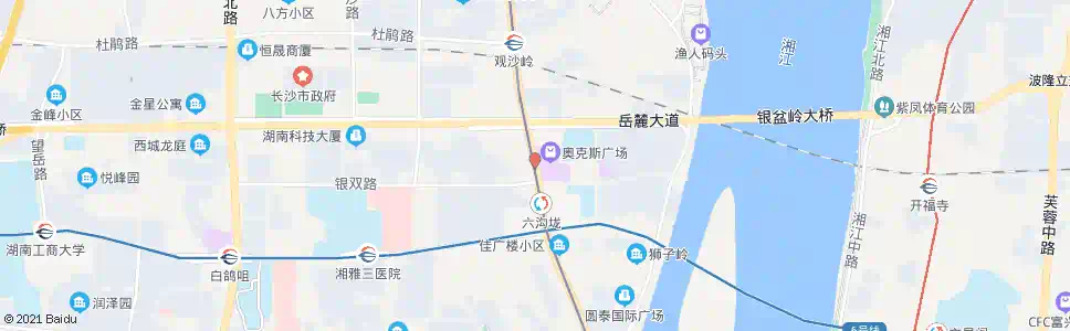 长沙银盆岭_公交站地图_长沙公交_妙搜公交查询2024