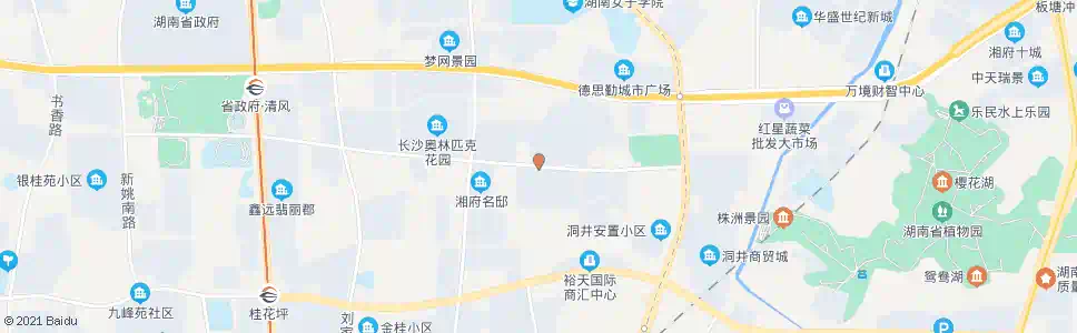 长沙洞井小区_公交站地图_长沙公交_妙搜公交查询2024