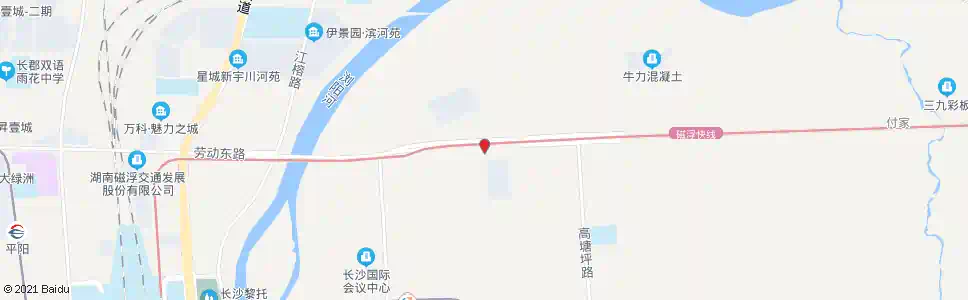 长沙劳动东路黄兴车辆段_公交站地图_长沙公交_妙搜公交查询2024