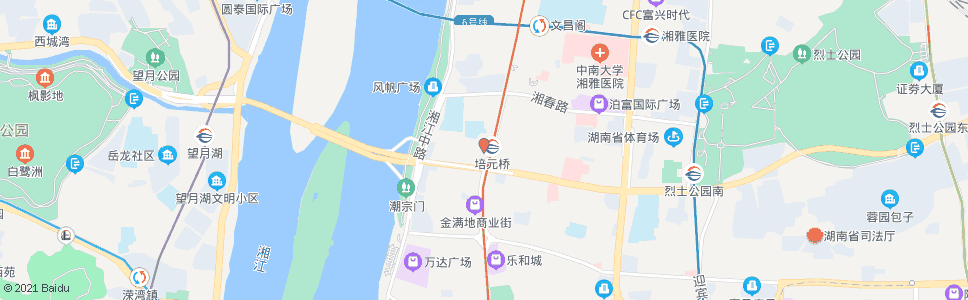长沙通泰街_公交站地图_长沙公交_妙搜公交查询2024