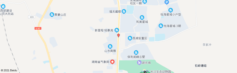 长沙西湖村_公交站地图_长沙公交_妙搜公交查询2024