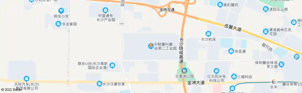 长沙中联重科二工业园_公交站地图_长沙公交_妙搜公交查询2024