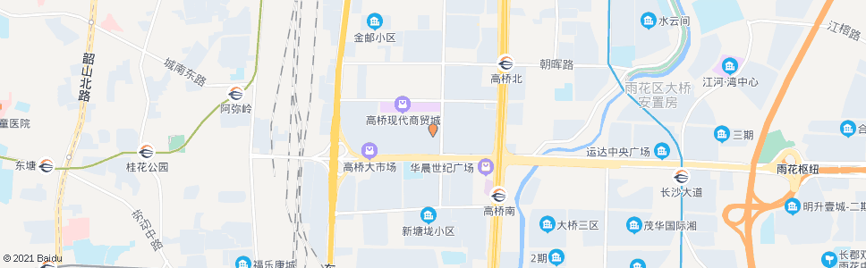 长沙高建市场(杨家山西)_公交站地图_长沙公交_妙搜公交查询2024