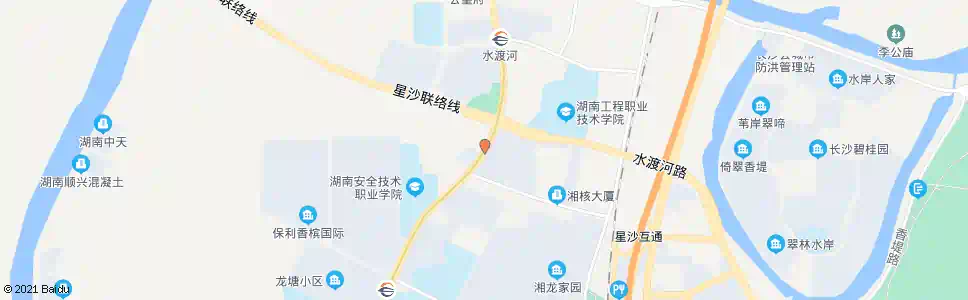 长沙城西小区西_公交站地图_长沙公交_妙搜公交查询2024