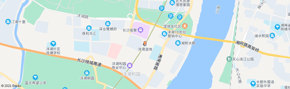 长沙洋湖冲_公交站地图_长沙公交_妙搜公交查询2024