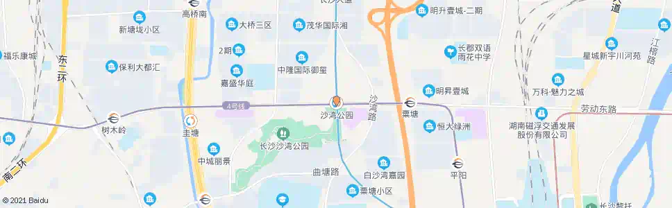 长沙沙湾公园_公交站地图_长沙公交_妙搜公交查询2024