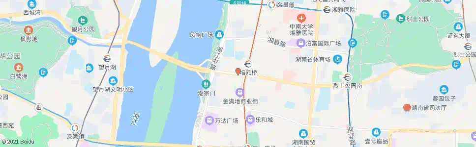 长沙营盘路西_公交站地图_长沙公交_妙搜公交查询2024