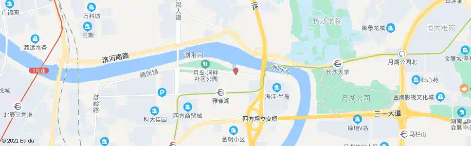 长沙德雅路口_公交站地图_长沙公交_妙搜公交查询2024