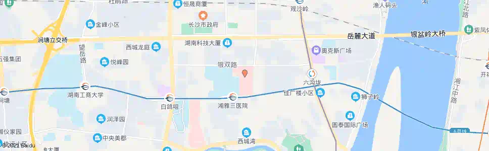 长沙湘雅三医院_公交站地图_长沙公交_妙搜公交查询2024