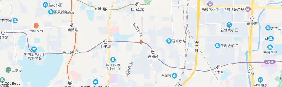 长沙赤岗冲(曙光路)_公交站地图_长沙公交_妙搜公交查询2024