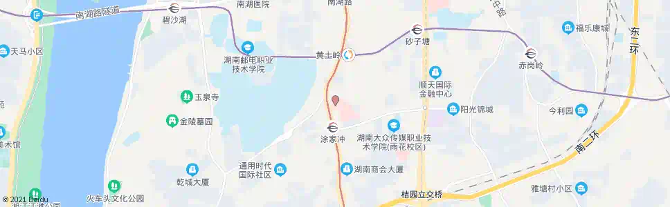 长沙省第二人民医院北(涂家冲)_公交站地图_长沙公交_妙搜公交查询2024