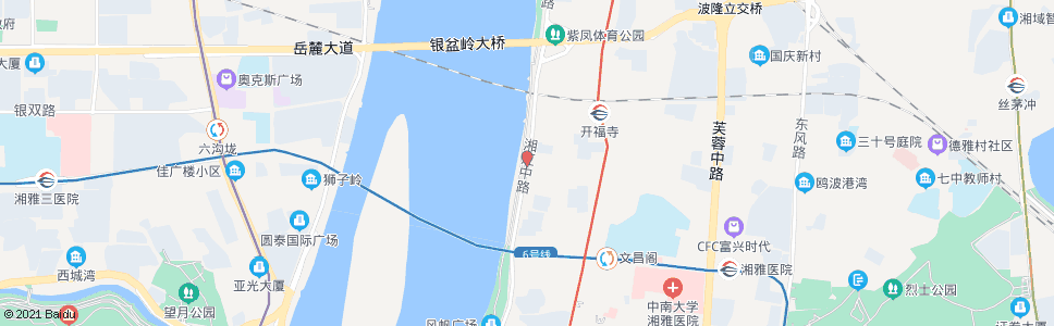 长沙竹山园_公交站地图_长沙公交_妙搜公交查询2024