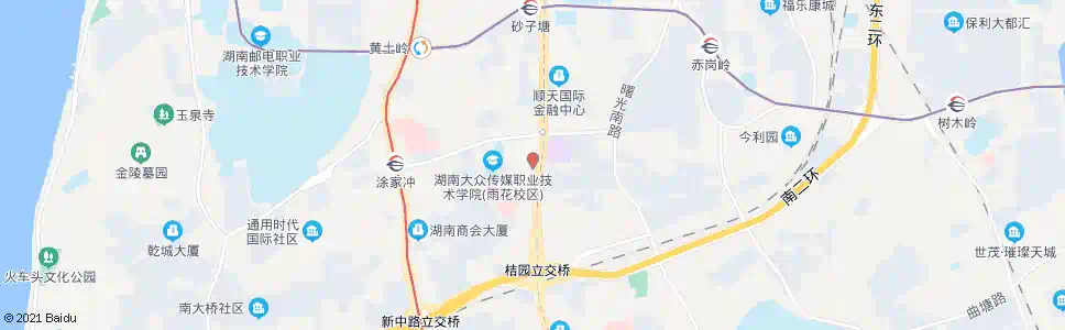 长沙安贞医院(雨花亭北)_公交站地图_长沙公交_妙搜公交查询2024