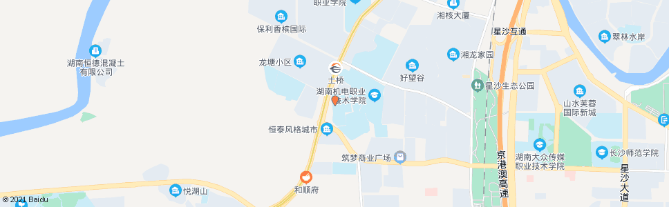 长沙机电学生公寓_公交站地图_长沙公交_妙搜公交查询2024