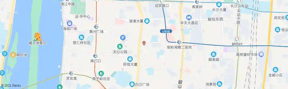 长沙识字岭_公交站地图_长沙公交_妙搜公交查询2024