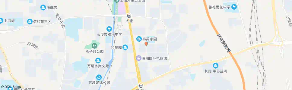 长沙泰禹家园_公交站地图_长沙公交_妙搜公交查询2024